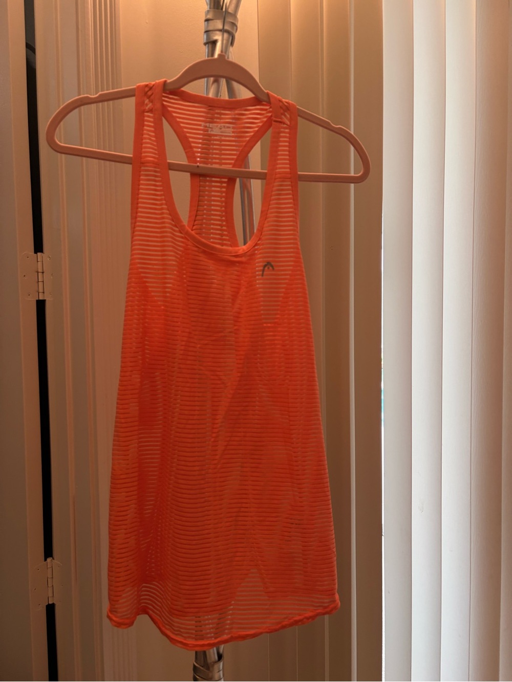 Head Orange Sheer Racerback Tank